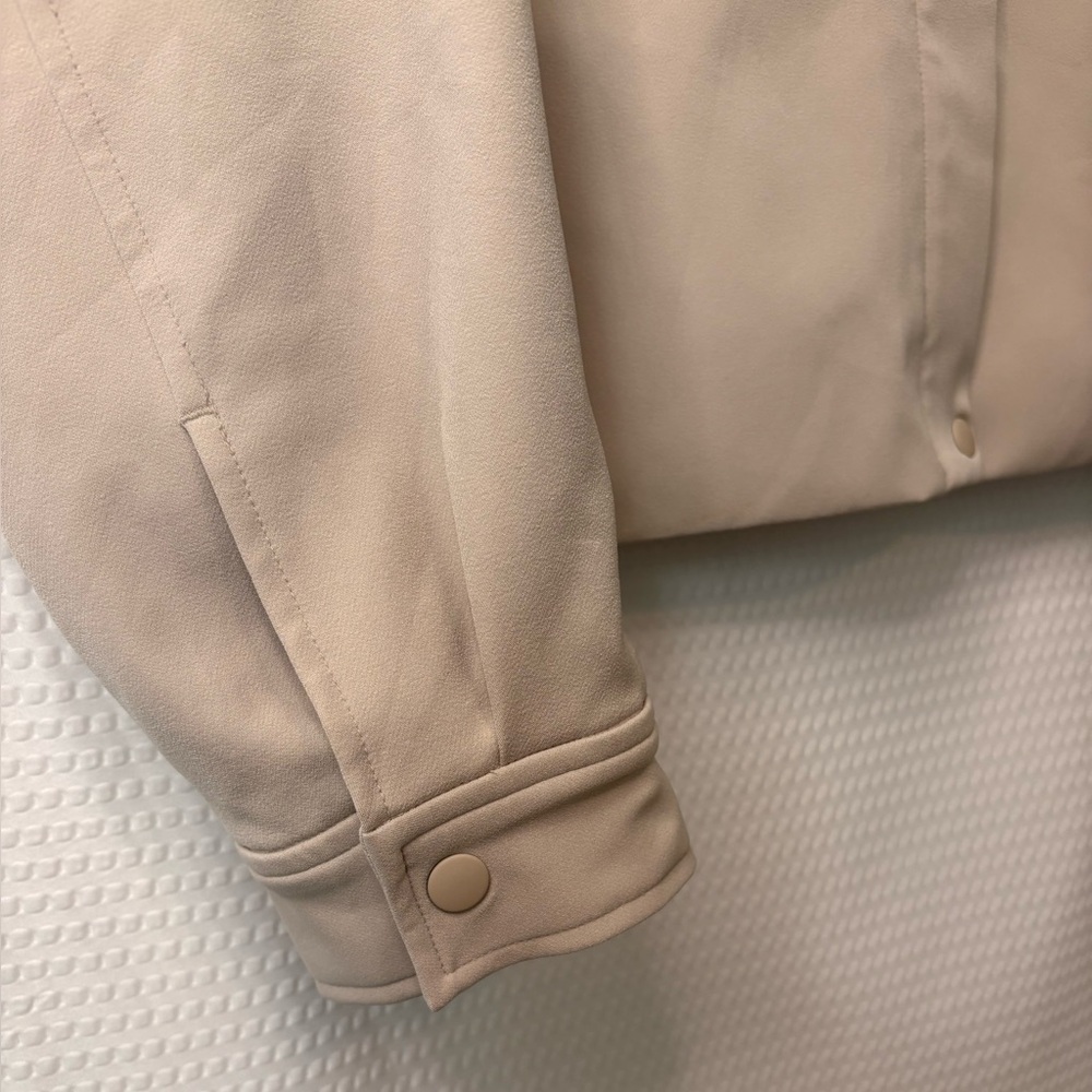 Athleta Endless Bomber Jacket in Abalone Sz lg - Picture 5 of 8